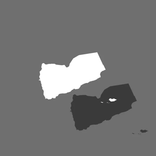 Kraj kształt ilustracja Jemen — Wektor stockowy