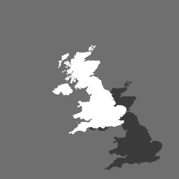 Ilustración de la forma de país del Reino Unido — Vector de stock