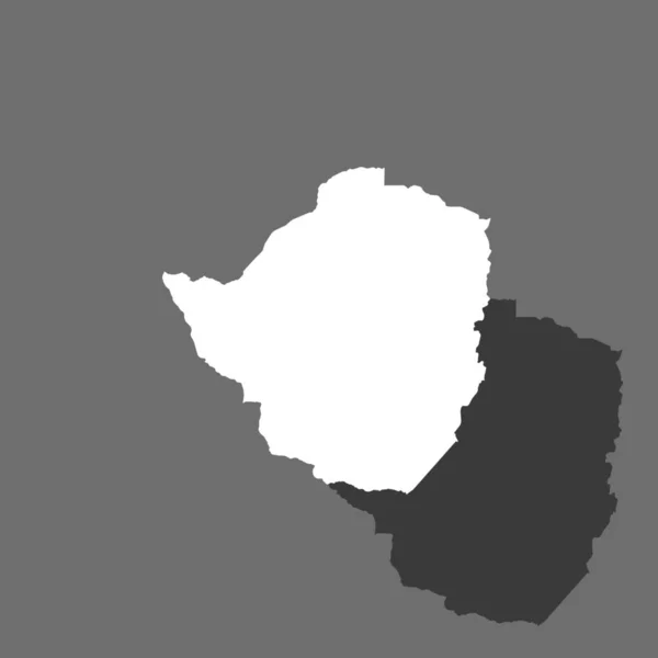 Kraj kształt ilustracja Zimbabwe — Wektor stockowy