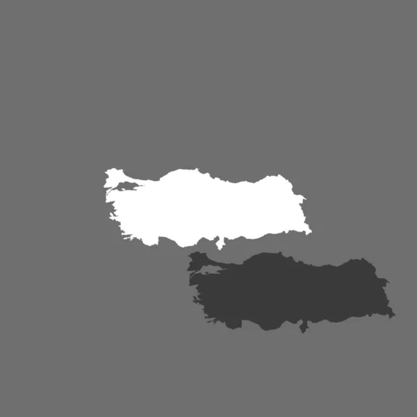 トルコの国形イラスト — ストックベクタ
