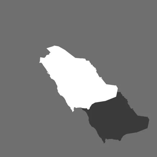 Illustration en forme de pays de l'Arabie Saoudite — Image vectorielle