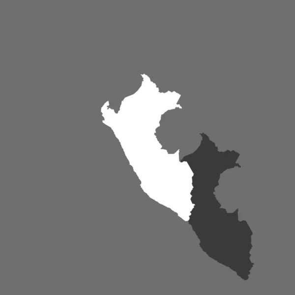 Land Shape illustration av Peru — Stock vektor