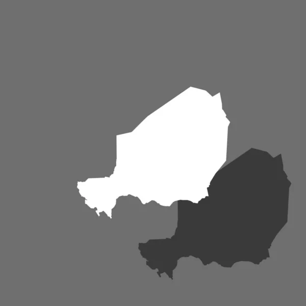 País forma ilustração do Níger — Vetor de Stock