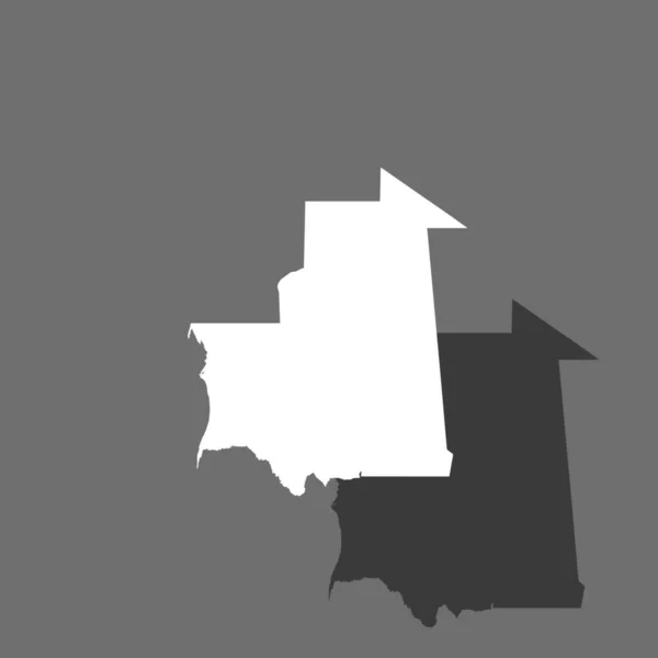 Obrazec Country – ilustrace Mauritánie — Stockový vektor
