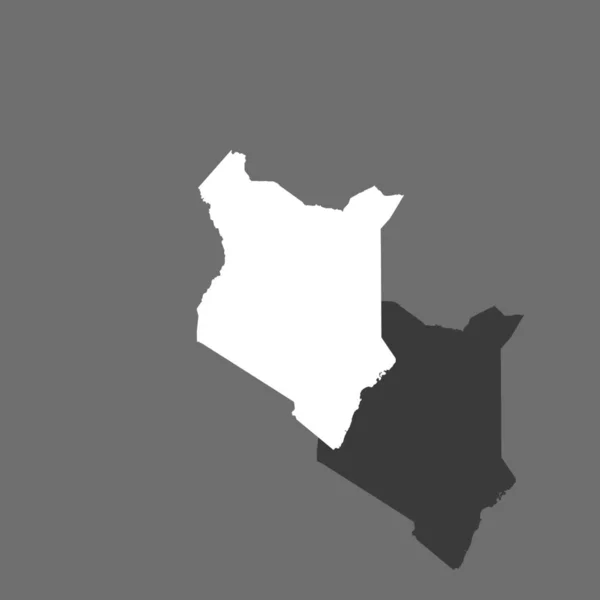 肯尼亚国家形状插图 — 图库矢量图片