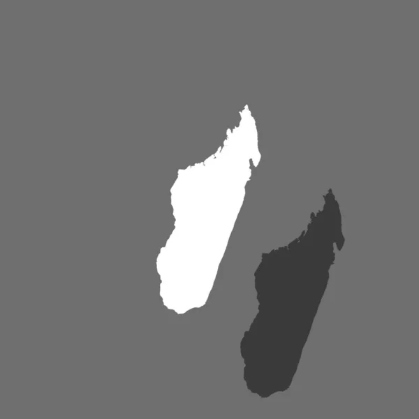 Forma del paese Illustrazione del Madagascar — Vettoriale Stock