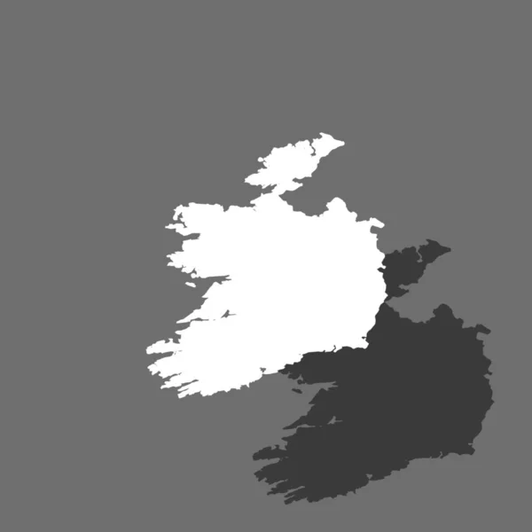 Ilustración de Irlanda en forma de país — Vector de stock