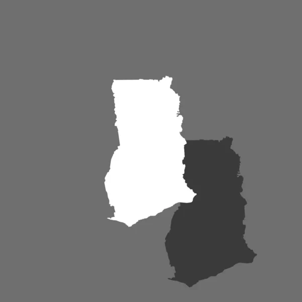加纳国家形状插图 — 图库矢量图片