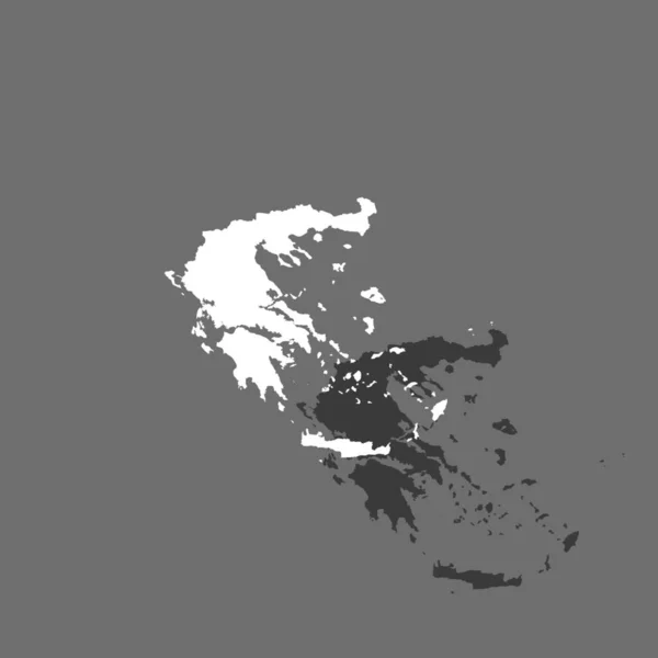 Ország SHAPE illusztráció-Görögország — Stock Vector