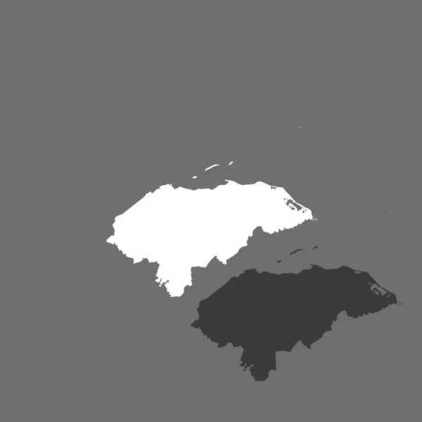 Forma del paese Illustrazione dell'Honduras — Vettoriale Stock