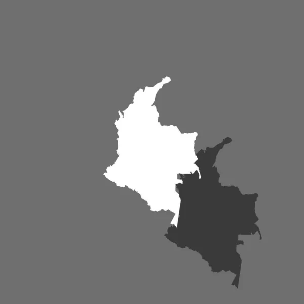 Kraj kształt ilustracja Kolumbia — Wektor stockowy