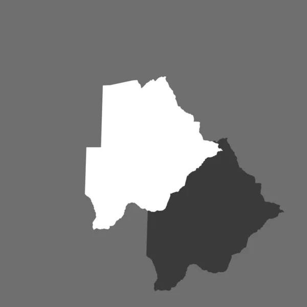 Forma del paese Illustrazione del Botswana — Vettoriale Stock