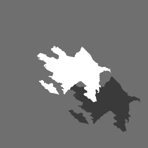 Ország alakjának szemléltetése Azerbajdzsán — Stock Vector
