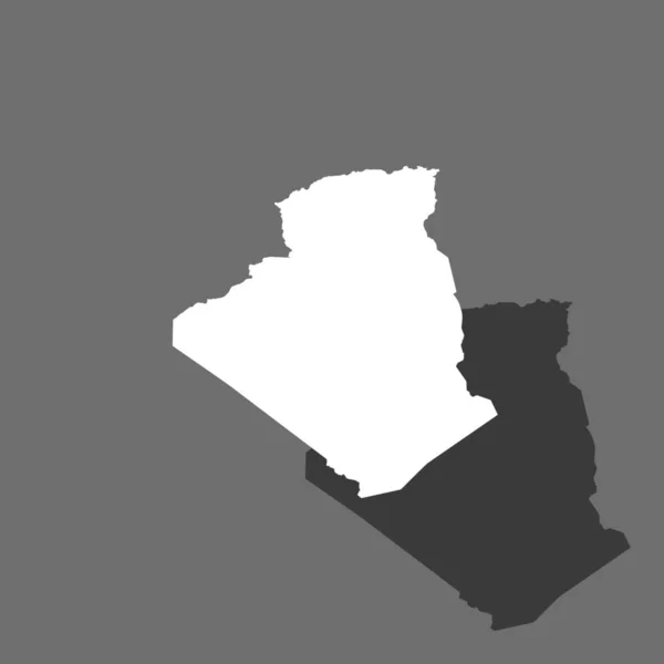 Forma del paese Illustrazione dell'Algeria — Vettoriale Stock