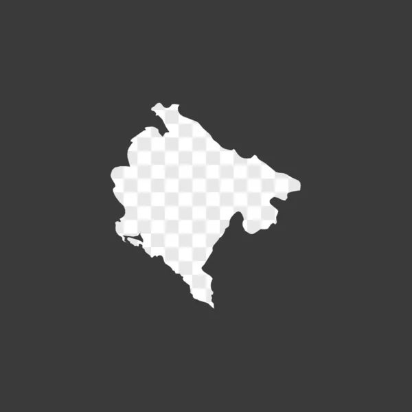 Kraj kształt ilustracja Czarnogóry — Wektor stockowy