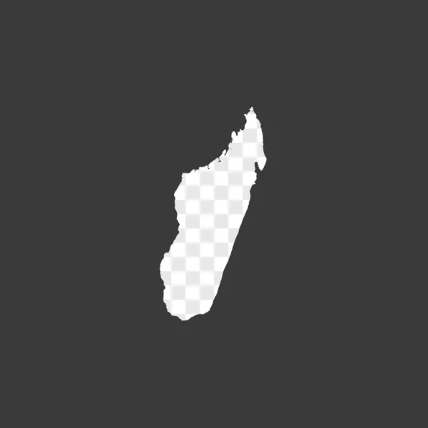 Forma del paese Illustrazione del Madagascar — Vettoriale Stock