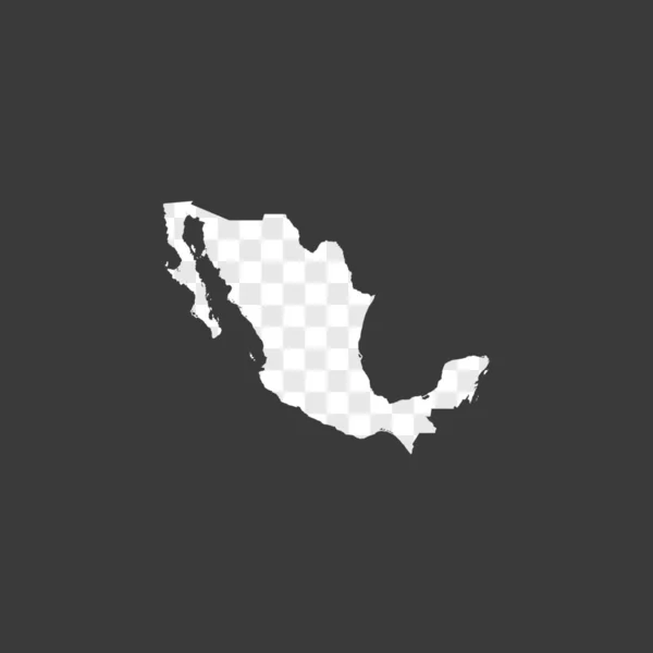 墨西哥的国家形状插图 — 图库矢量图片