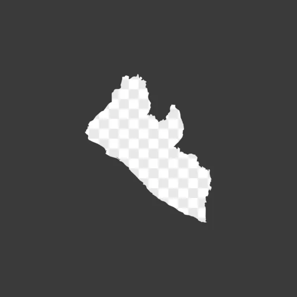 Kraj kształt ilustracja Liberii — Wektor stockowy