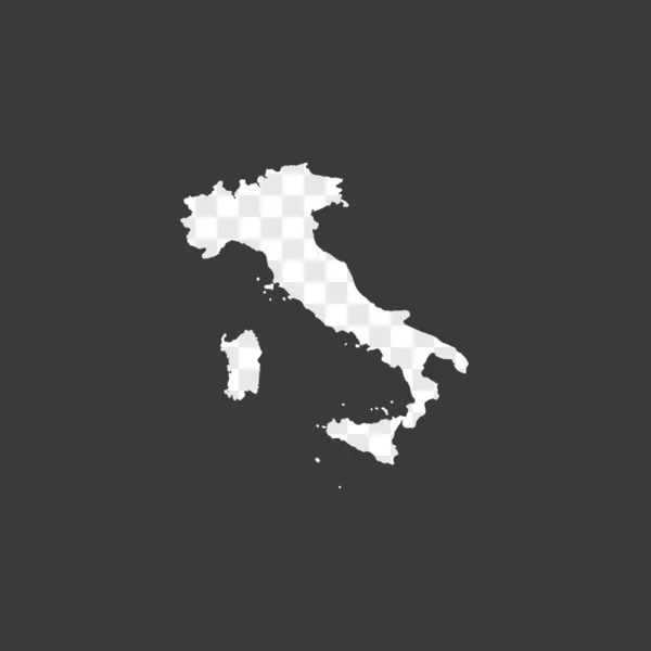 Illustration de la forme du pays de l'Italie — Image vectorielle