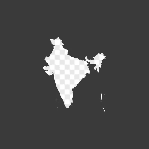 Land Shape illustration av Indien — Stock vektor