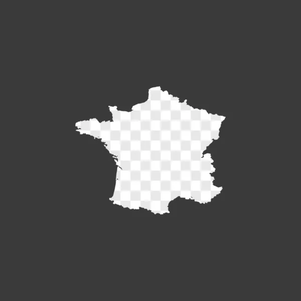 Negara Shape Illustration Perancis - Stok Vektor