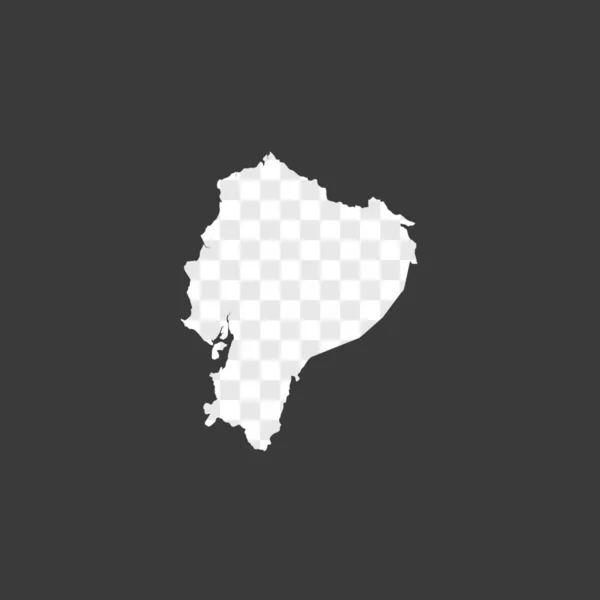 Σχήμα χώρας απεικόνιση του Ισημερινού — Διανυσματικό Αρχείο