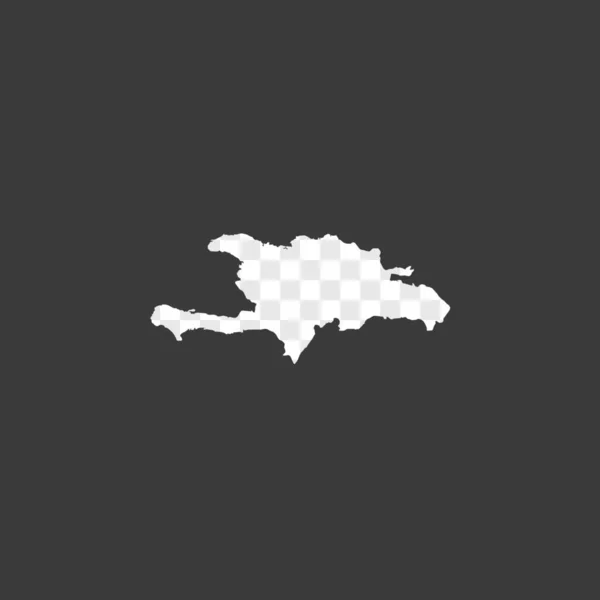 ドミニカ共和国の国形イラスト — ストックベクタ