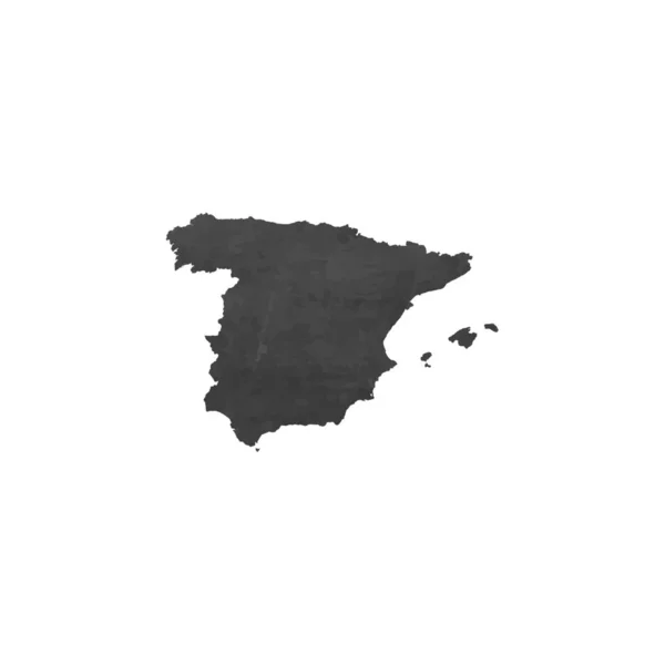 Illustration de la forme du pays d'Espagne — Image vectorielle