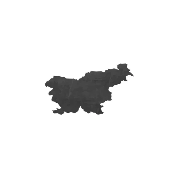 Ilustración de Eslovenia en forma de país — Vector de stock