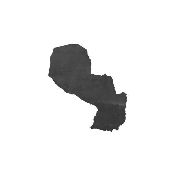 Illustration de la forme du pays du Paraguay — Image vectorielle