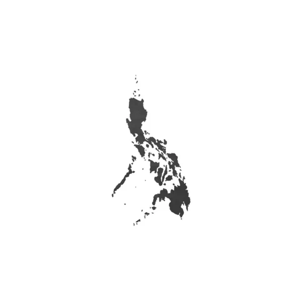 Ilustración de Filipinas en forma de país — Archivo Imágenes Vectoriales