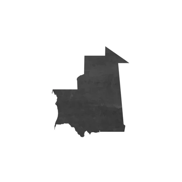 Forma del paese Illustrazione della Mauritania — Vettoriale Stock