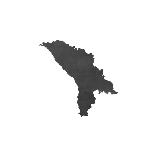 Ilustración de Moldavia en forma de país — Vector de stock