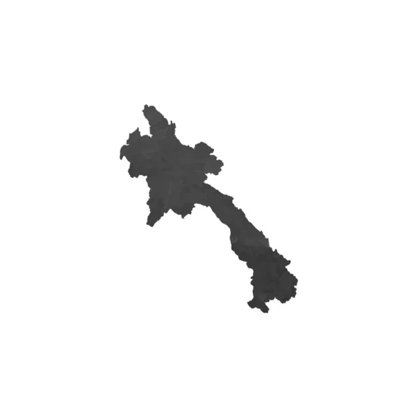 Illustration de la forme du pays du Laos — Image vectorielle