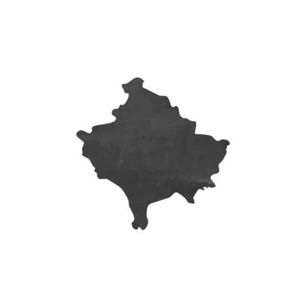 Forma del paese Illustrazione del Kosovo — Vettoriale Stock