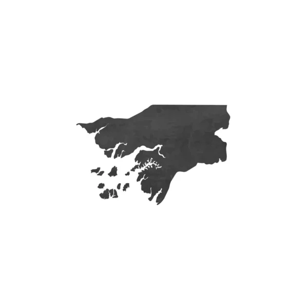 几内亚比绍国家形状插图 — 图库矢量图片
