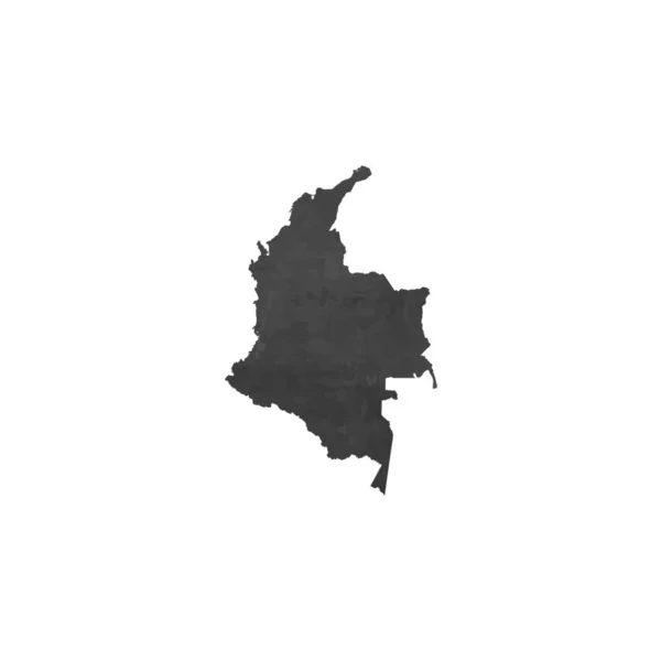 Land Shape illustration av Colombia — Stock vektor
