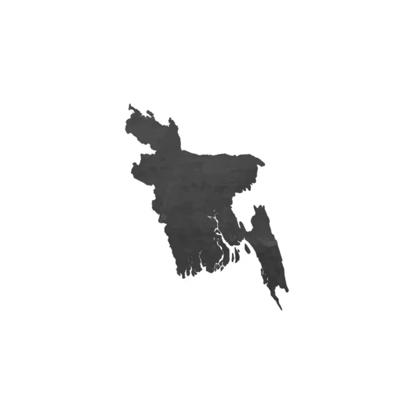 孟加拉国的国家形状插图 — 图库矢量图片