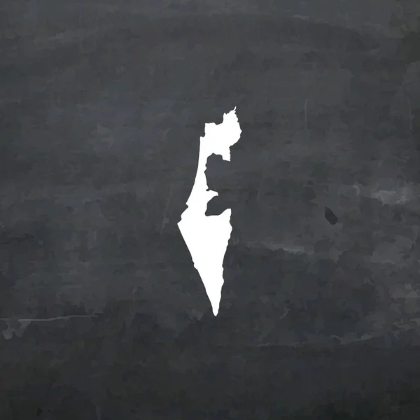 Ilustración de Israel en forma de país — Vector de stock