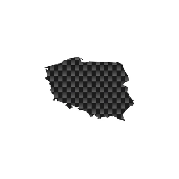 Σχήμα χώρας απεικόνιση της Πολωνίας — Διανυσματικό Αρχείο