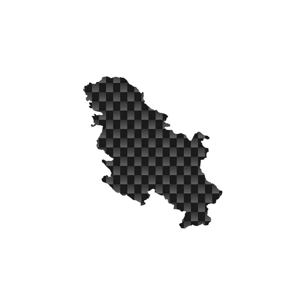 Σχήμα χώρας απεικόνιση της Σερβίας — Διανυσματικό Αρχείο