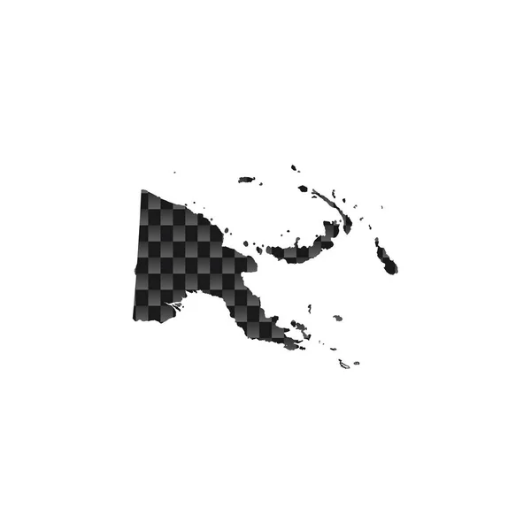 Illustration de la forme du pays de Papouasie-Nouvelle-Guinée — Image vectorielle