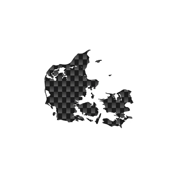 丹麦国家形状插图 — 图库矢量图片