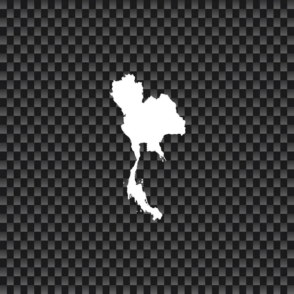 Country Shape Illustration of Thailand
