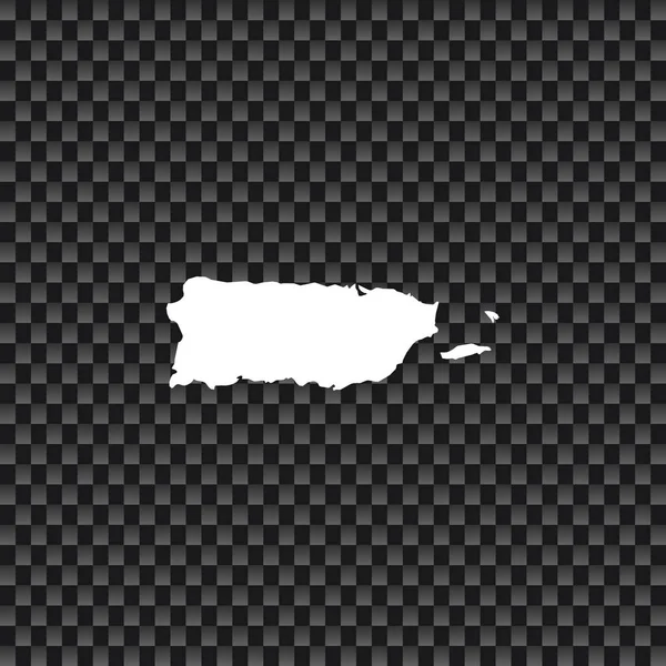 Land Form Illustration von Puerto Rico — Stockvektor