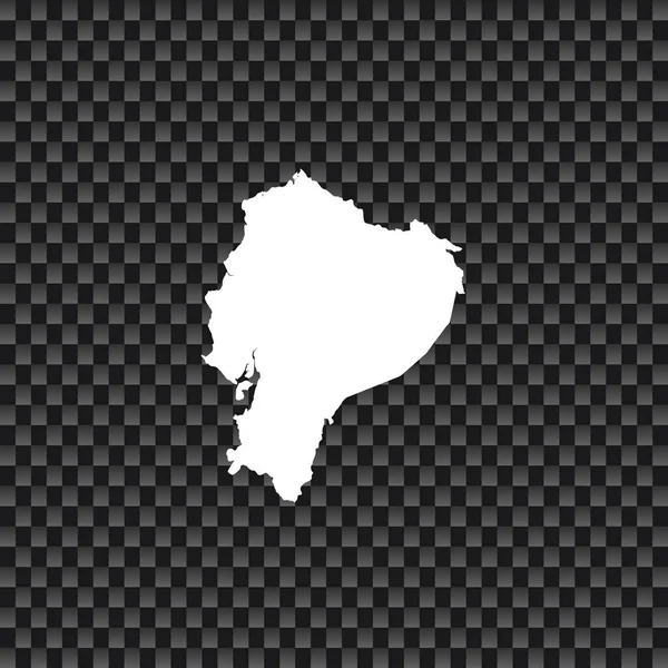 Illustration de la forme du pays de l'Équateur — Image vectorielle