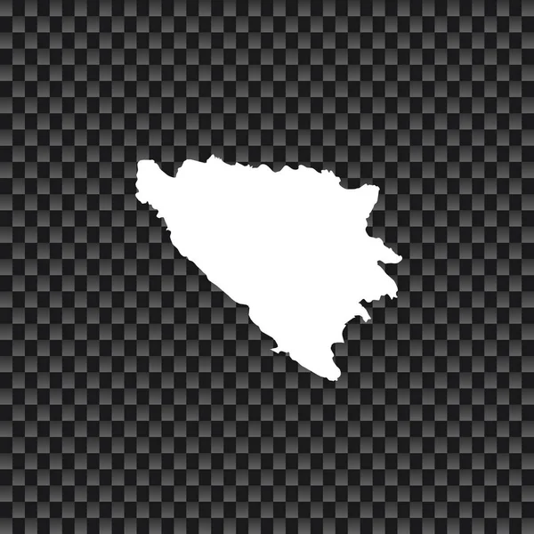Illustration de la forme du pays de Bosnie — Image vectorielle