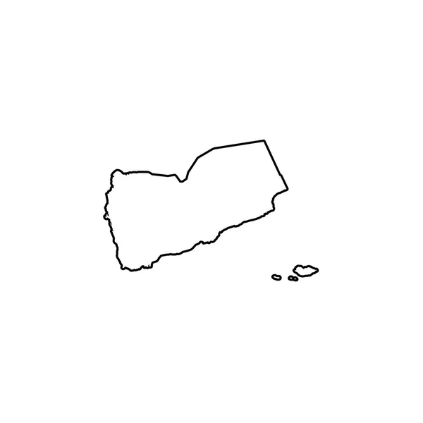 イエメンの国形イラスト — ストックベクタ
