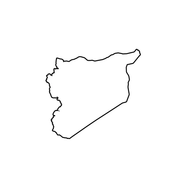 Suriye Ülke Şekli İllüstrasyon — Stok Vektör