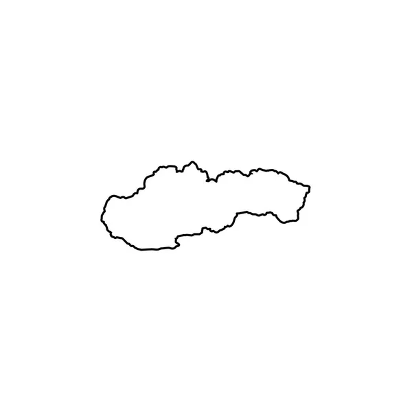 Land Shape illustration av Slovakien — Stock vektor